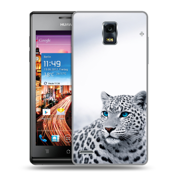 Пластиковый чехол на Huawei Ascend P1 с принтом женский