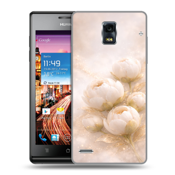 Пластиковый чехол на Huawei Ascend P1 с принтом женский