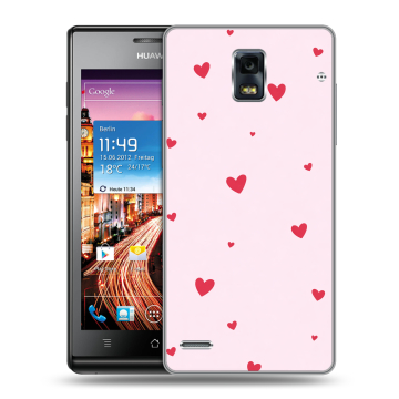 Пластиковый чехол на Huawei Ascend P1 с принтом для девочек