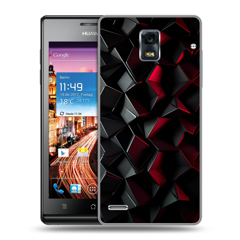 Пластиковый чехол на Huawei Ascend P1 с принтом Абстракция Пластиковый чехол на Huawei Ascend P1 с принтом Абстракция