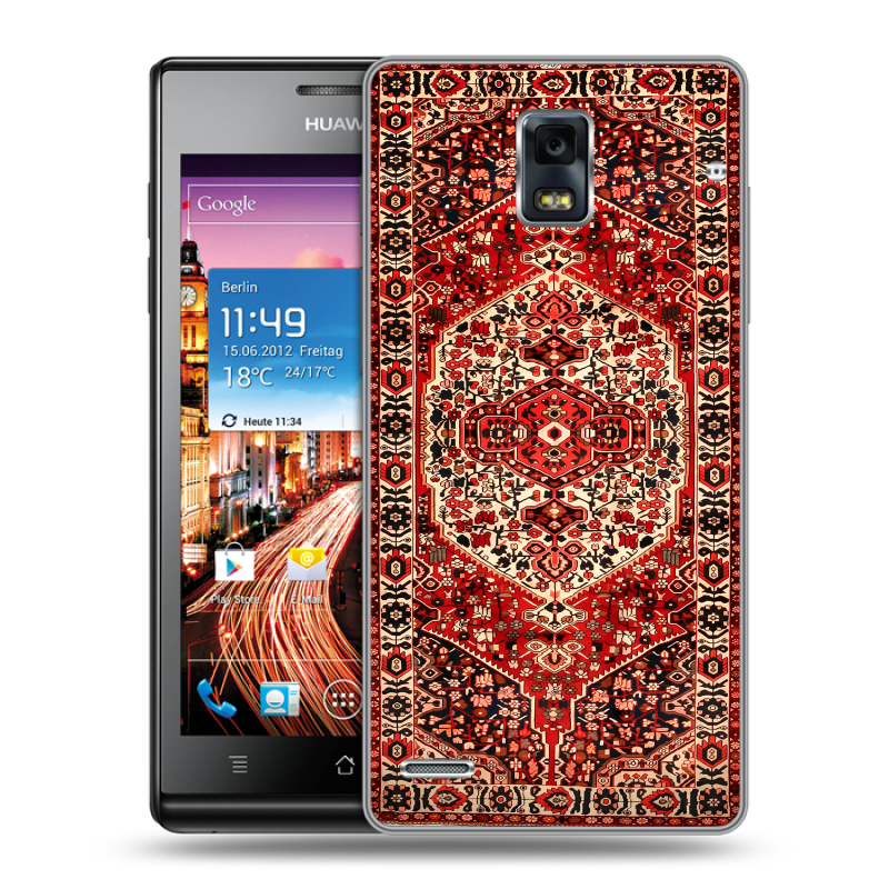 Пластиковый чехол на Huawei Ascend P1 с принтом Ковер Пластиковый чехол на Huawei Ascend P1 с принтом Ковер