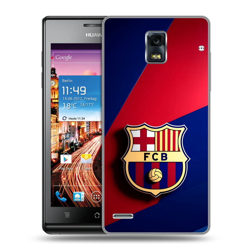 Пластиковый чехол на Huawei Ascend P1 с принтом Барселона Barcelona Пластиковый чехол на Huawei Ascend P1 с принтом Барселона Barcelona