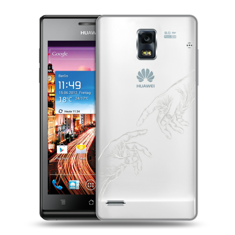 Пластиковый чехол на Huawei Ascend P1 с принтом Сотворение мира Пластиковый чехол на Huawei Ascend P1 с принтом Сотворение мира