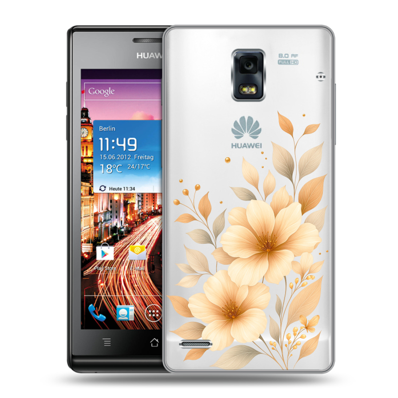 Пластиковый чехол на Huawei Ascend P1 с принтом для девушки Пластиковый чехол на Huawei Ascend P1 с принтом для девушки