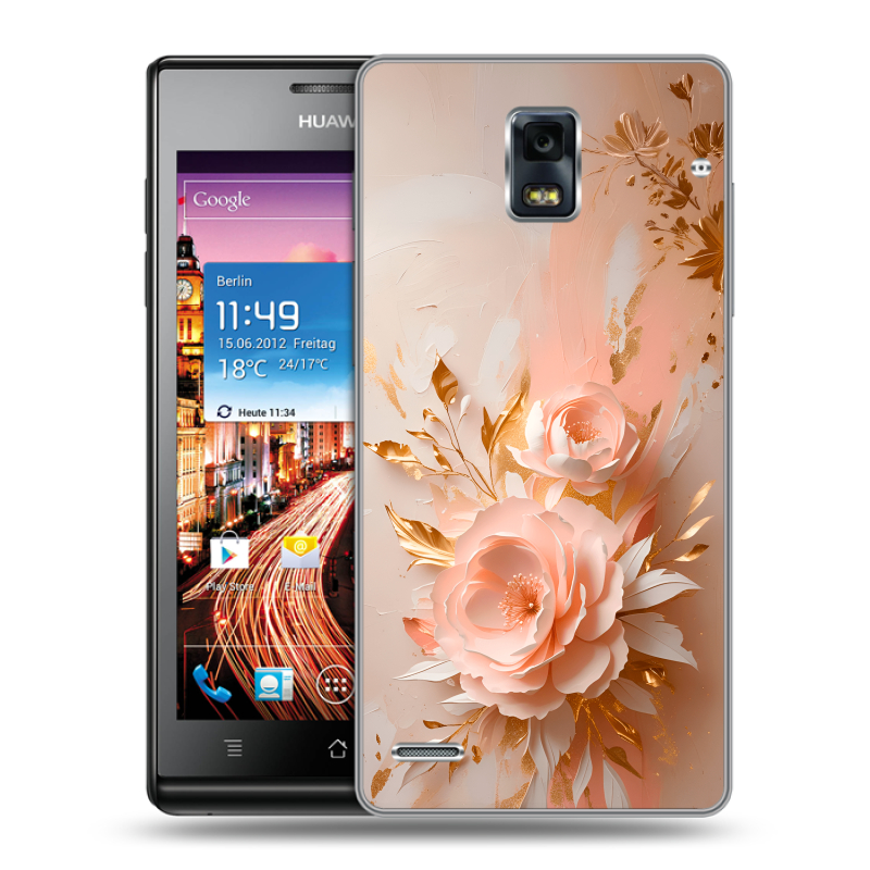 Пластиковый чехол на Huawei Ascend P1 с принтом женский Пластиковый чехол на Huawei Ascend P1 с принтом женский