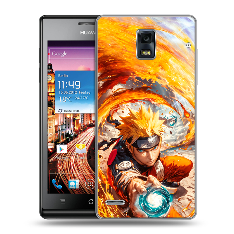 Пластиковый чехол на Huawei Ascend P1 с принтом Аниме Наруто Naruto Пластиковый чехол на Huawei Ascend P1 с принтом Аниме Наруто Naruto
