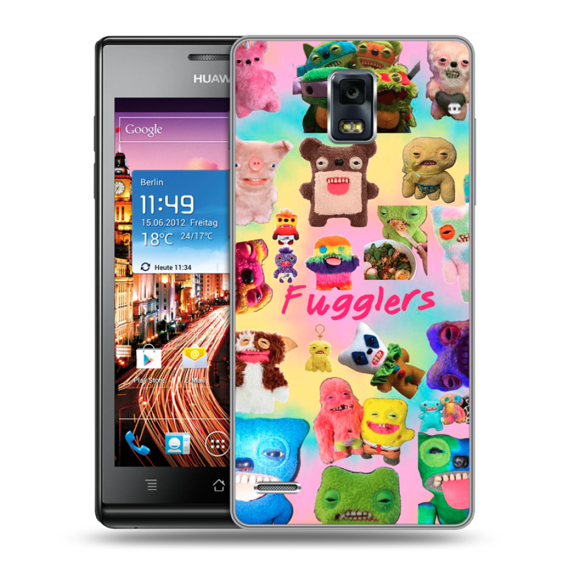 Пластиковый чехол на Huawei Ascend P1 с принтом Флагер Fuggler Пластиковый чехол на Huawei Ascend P1 с принтом Флагер Fuggler