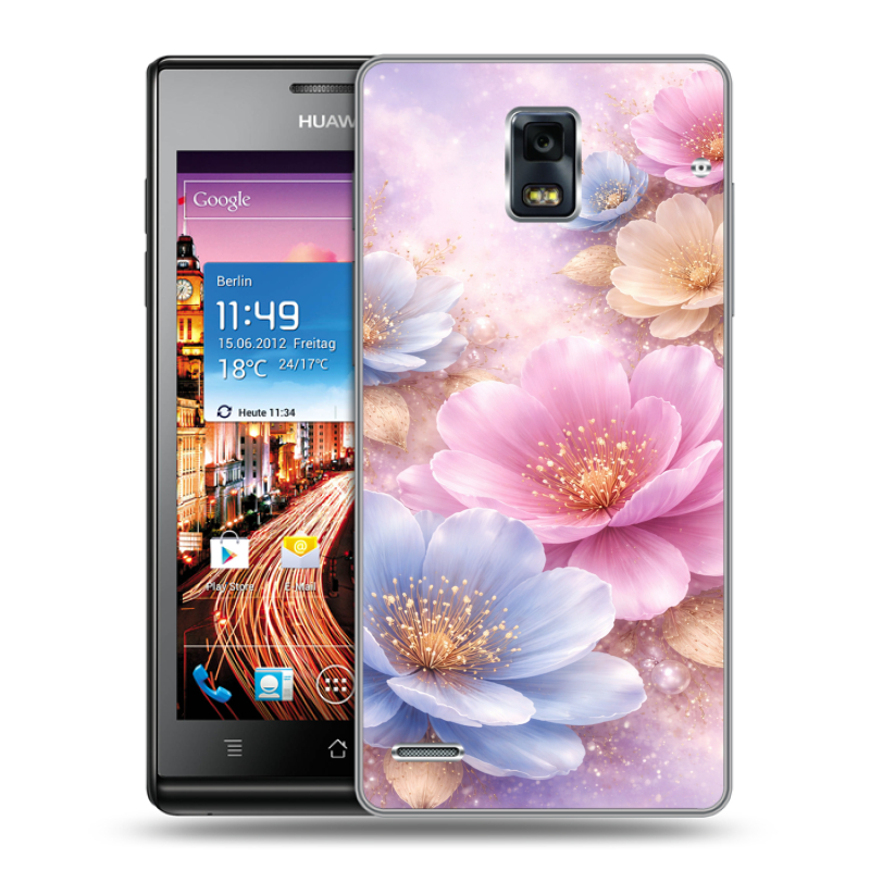 Пластиковый чехол на Huawei Ascend P1 с принтом женский Пластиковый чехол на Huawei Ascend P1 с принтом женский