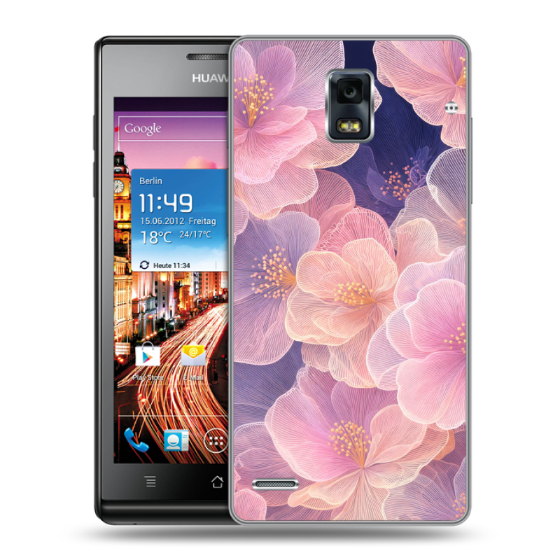 Пластиковый чехол на Huawei Ascend P1 с принтом женский Пластиковый чехол на Huawei Ascend P1 с принтом женский