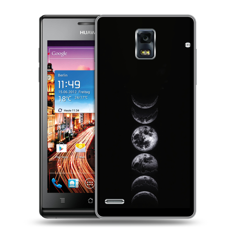 Пластиковый чехол на Huawei Ascend P1 с принтом женский Пластиковый чехол на Huawei Ascend P1 с принтом женский