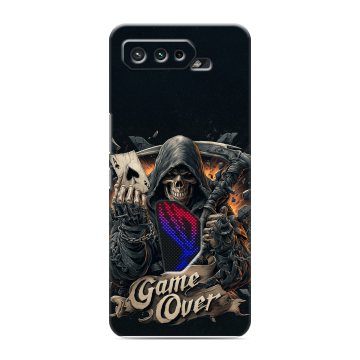 Силиконовый чехол на ASUS ROG Phone 5 с принтом Скелет карты