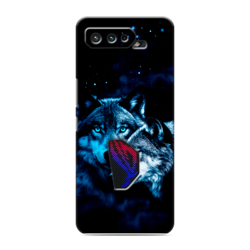 Силиконовый чехол на ASUS ROG Phone 5 с принтом Волки Силиконовый чехол на ASUS ROG Phone 5 с принтом Волки