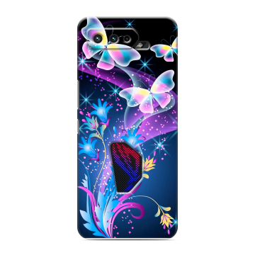 Силиконовый чехол на ASUS ROG Phone 5 с принтом Бабочки Силиконовый чехол на ASUS ROG Phone 5 с принтом Бабочки