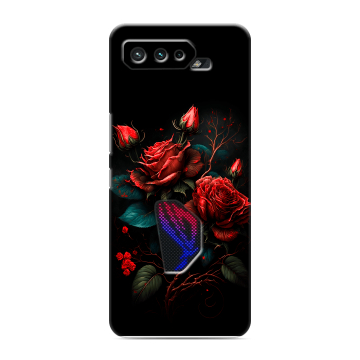 Силиконовый чехол на ASUS ROG Phone 5 с принтом Розы красные Силиконовый чехол на ASUS ROG Phone 5 с принтом Розы красные
