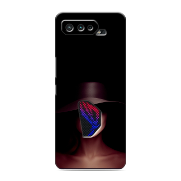 Силиконовый чехол на ASUS ROG Phone 5 с принтом Девушка в шляпе
