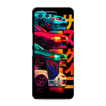 Силиконовый чехол на ASUS ROG Phone 5 с принтом Гоночные машины Силиконовый чехол на ASUS ROG Phone 5 с принтом Гоночные машины