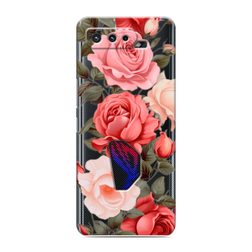 Силиконовый чехол на ASUS ROG Phone 5 с принтом Розы