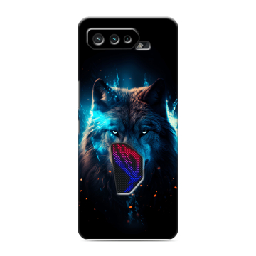 Силиконовый чехол на ASUS ROG Phone 5 с принтом Волк ночной