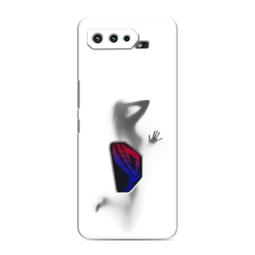 Силиконовый чехол на ASUS ROG Phone 5 с принтом Силуэт