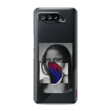 Силиконовый чехол на ASUS ROG Phone 5 с принтом Мона Лиза