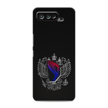 Силиконовый чехол на ASUS ROG Phone 5 с принтом Герб России