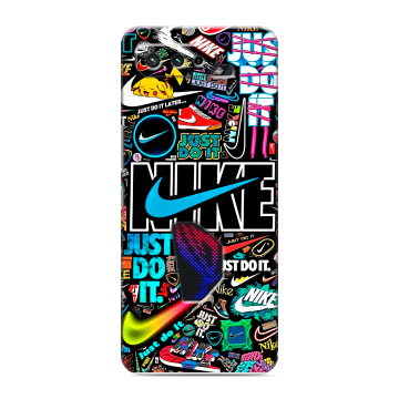 Силиконовый чехол на ASUS ROG Phone 5 с принтом найк nike черный