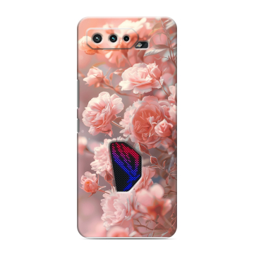 Силиконовый чехол на ASUS ROG Phone 5 с принтом Розовые розы