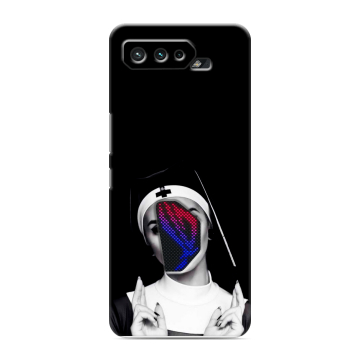 Силиконовый чехол на ASUS ROG Phone 5 с принтом монашка