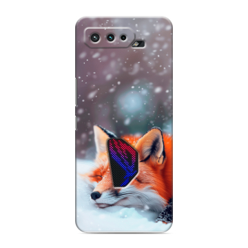 Силиконовый чехол на ASUS ROG Phone 5 с принтом лиса