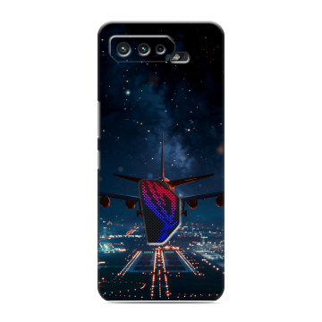 Силиконовый чехол на ASUS ROG Phone 5 с принтом самолет