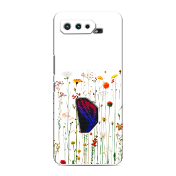 Силиконовый чехол на ASUS ROG Phone 5 с принтом цветы