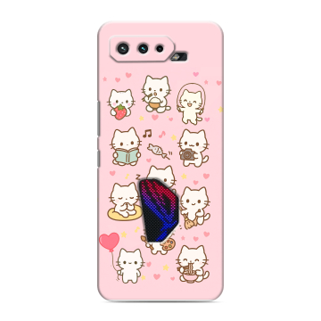 Силиконовый чехол на ASUS ROG Phone 5 с принтом Hello Kitty Хелоу Кити