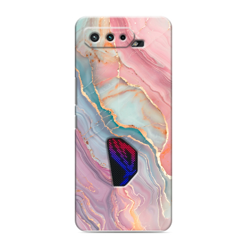 Силиконовый чехол на ASUS ROG Phone 5 с принтом розовый мрамор Силиконовый чехол на ASUS ROG Phone 5 с принтом розовый мрамор