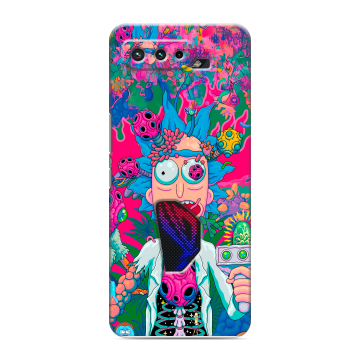 Силиконовый чехол на ASUS ROG Phone 5 с принтом Рик и Морти Rick Morty