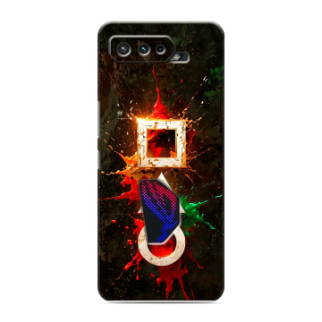 Силиконовый чехол на ASUS ROG Phone 5 с принтом Squid Game Игра кальмара