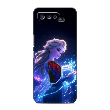 Силиконовый чехол на ASUS ROG Phone 5 с принтом Холодное сердце Frozen