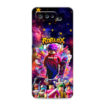 Силиконовый чехол на ASUS ROG Phone 5 с принтом Roblox Роблокс