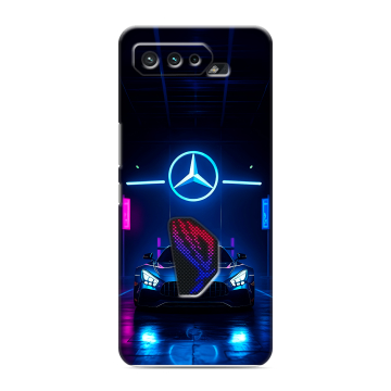 Силиконовый чехол на ASUS ROG Phone 5 с принтом Mercedes Мерседес Силиконовый чехол на ASUS ROG Phone 5 с принтом Mercedes Мерседес