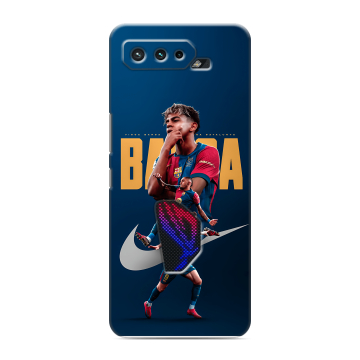 Силиконовый чехол на ASUS ROG Phone 5 с принтом Барселона Barca Yamal Силиконовый чехол на ASUS ROG Phone 5 с принтом Барселона Barca Yamal