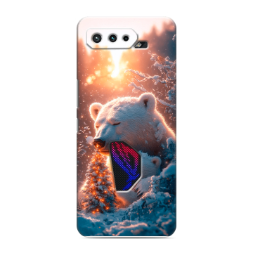 Силиконовый чехол на ASUS ROG Phone 5 с принтом Новый год Силиконовый чехол на ASUS ROG Phone 5 с принтом Новый год