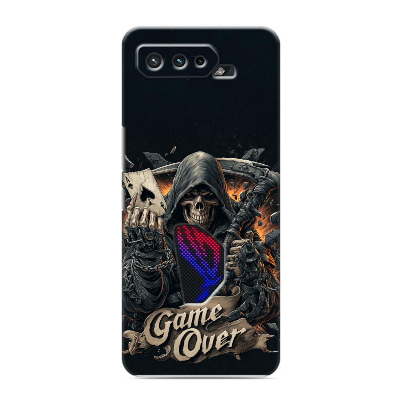 Силиконовый противоударный чехол на ASUS ROG Phone 5 с принтом Скелет карты Силиконовый противоударный чехол на ASUS ROG Phone 5 с принтом Скелет карты