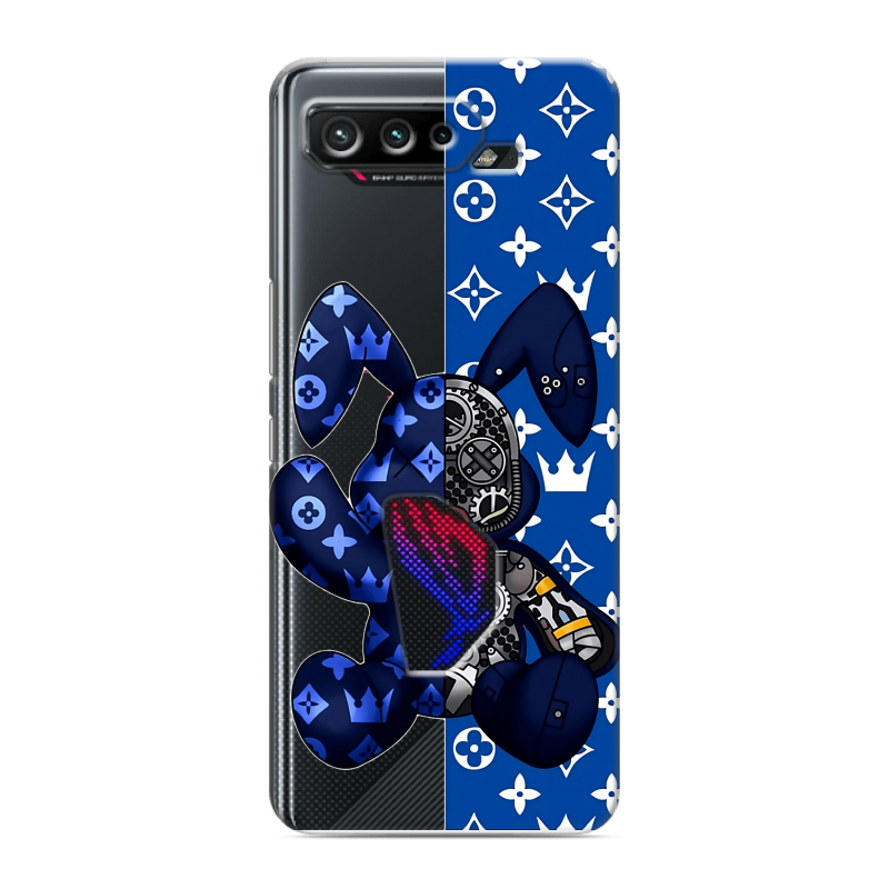 Силиконовый противоударный чехол на ASUS ROG Phone 5 с принтом Луи робот Силиконовый противоударный чехол на ASUS ROG Phone 5 с принтом Луи робот