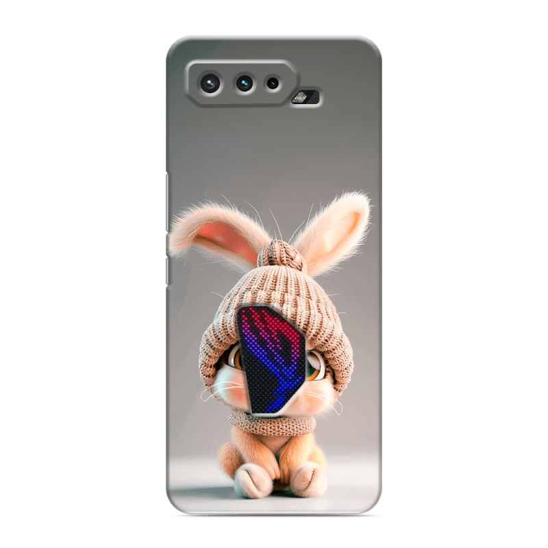 Силиконовый чехол на ASUS ROG Phone 5 с принтом Кролик Силиконовый чехол на ASUS ROG Phone 5 с принтом Кролик