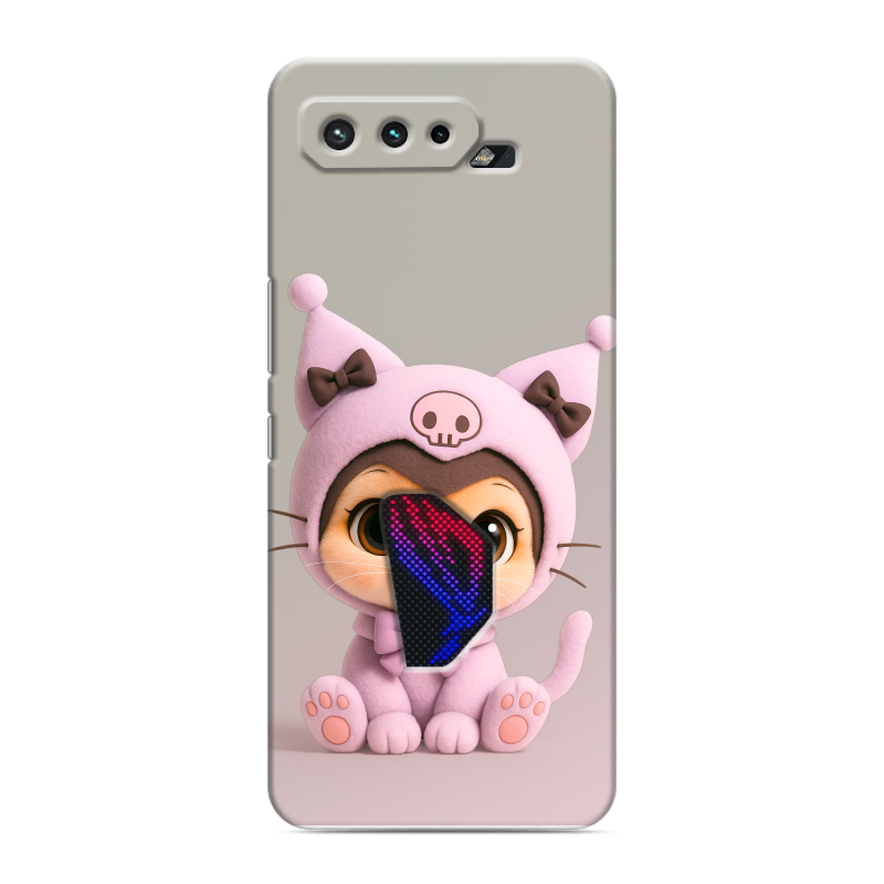 Силиконовый противоударный чехол на ASUS ROG Phone 5 с принтом Куроми Kuromi Силиконовый противоударный чехол на ASUS ROG Phone 5 с принтом Куроми Kuromi