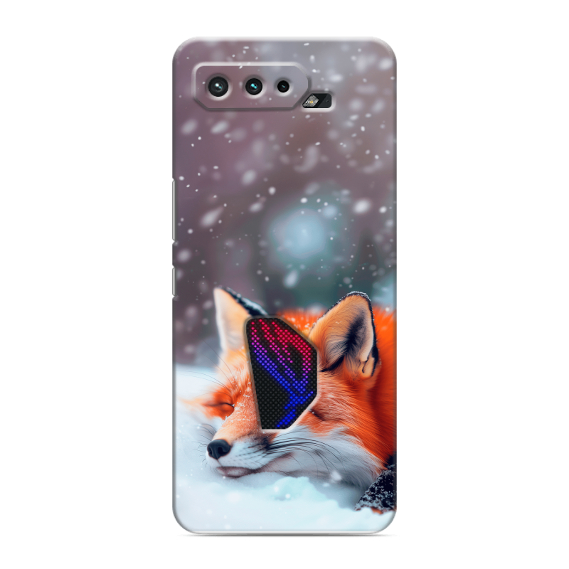 Силиконовый противоударный чехол на ASUS ROG Phone 5 с принтом лиса Силиконовый противоударный чехол на ASUS ROG Phone 5 с принтом лиса