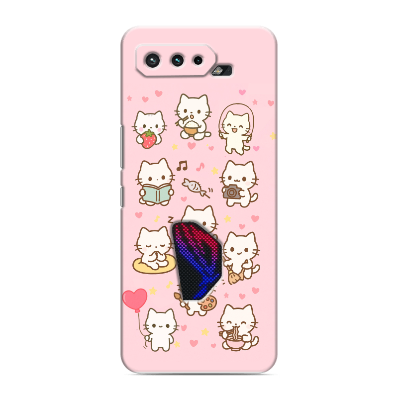 Силиконовый противоударный чехол на ASUS ROG Phone 5 с принтом Hello Kitty Хелоу Кити Силиконовый противоударный чехол на ASUS ROG Phone 5 с принтом Hello Kitty Хелоу Кити