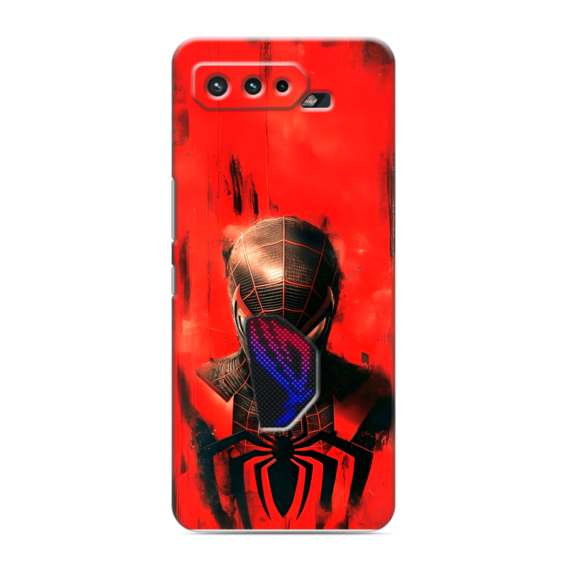 Силиконовый противоударный чехол на ASUS ROG Phone 5 с принтом человек паук spiderman Силиконовый противоударный чехол на ASUS ROG Phone 5 с принтом человек паук spiderman
