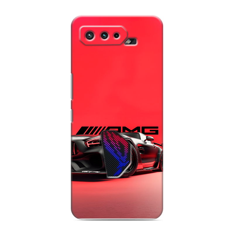 Силиконовый противоударный чехол на ASUS ROG Phone 5 с принтом Мерседес Mercedes AMG Силиконовый противоударный чехол на ASUS ROG Phone 5 с принтом Мерседес Mercedes AMG