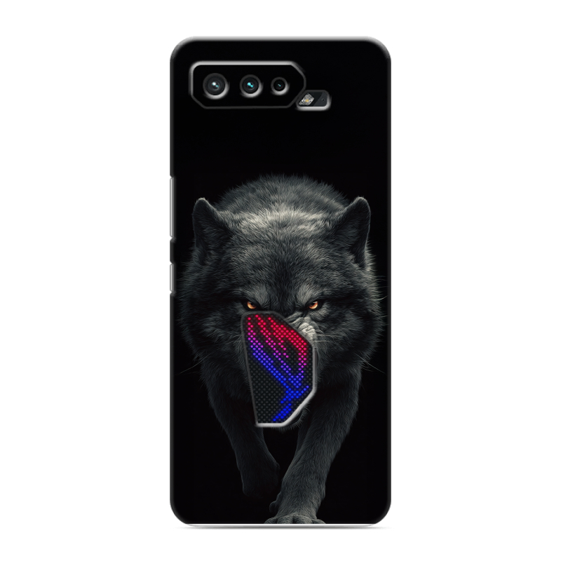 Силиконовый чехол на ASUS ROG Phone 5 с принтом Волк Силиконовый чехол на ASUS ROG Phone 5 с принтом Волк