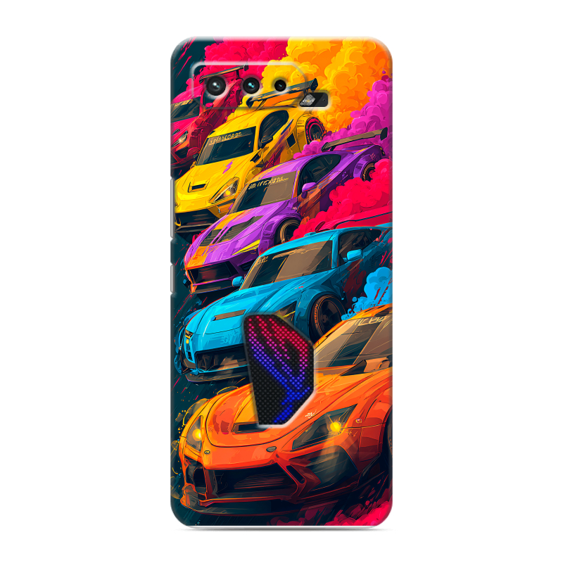 Силиконовый чехол на ASUS ROG Phone 5 с принтом Тачки Силиконовый чехол на ASUS ROG Phone 5 с принтом Тачки